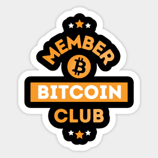 Bitcoin Member Club Sticker